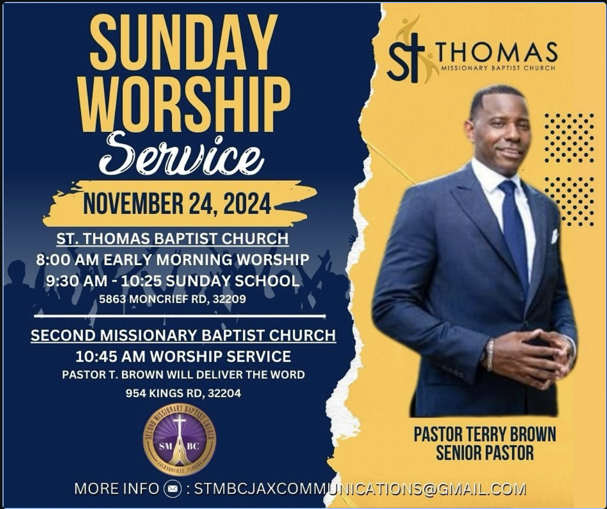 Sunday Worship Service flyer